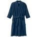 Men's Big & Tall Terry Velour Kimono Robe by KingSize in Navy (Size XL/2XL)