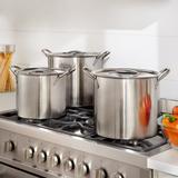 6-Pc. Stainless Steel Stockpot Set by BrylaneHome in Stainless