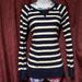 J. Crew Sweaters | J Crew Navy White Stripe Crewneck Pullover Sweater | Color: Blue/White | Size: S