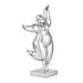 Juniper + Ivory 20 In. x 12 In. Modern Sculpture Silver Polystone Dancer - Juniper + Ivory 73387