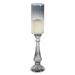 Juniper + Ivory 21 In. x 5 In. Traditional Candle Holder Black Glass - Juniper + Ivory 24678