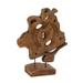 Juniper + Ivory 19 In. x 16 In. Contemporary Sculpture Brown Teak Wood Abstract - Juniper + Ivory 75566