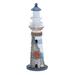 Juniper + Ivory 16 In. x 6 In. Coastal Sculpture White Wood Lighthouse - Juniper + Ivory 78715
