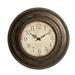 Juniper + Ivory 24 In. x 24 In. Rustic Wall Clock Brown Metal - Juniper + Ivory 34805