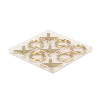 Juniper + Ivory 12 In. x 12 In. Glam Game Set Gold...