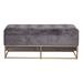 Juniper + Ivory Grayson Lane 19 In. x 44 In. Glam Bench Grey Metal and Wood - Juniper + Ivory 46363