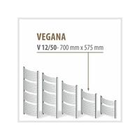 Vegana Anthrazit - Badheizkörper Handtuchheizkörper Handtuchheizung Höhe: 700 mm - Breite: 475 mm