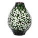 Bradburn Home Green/White/Purple Glass Table Vase Glass in Green/Indigo/White | 8 H x 7 W x 7 D in | Wayfair 410-55-15596