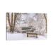East Urban Home Manor Bench by David Gardiner - Gallery-Wrapped Canvas Giclée Canvas in Gray/White | 8 H x 12 W x 0.75 D in | Wayfair