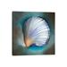 East Urban Home Clam Shell Glow by Louise Montillo - Wrapped Canvas Gallery-Wrapped Canvas Giclée Canvas in Blue/Gray/Green | Wayfair