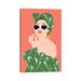 East Urban Home Tropical Lady by Jen Bucheli - Wrapped Canvas Graphic Art Print Canvas | 12 H x 8 W x 0.75 D in | Wayfair