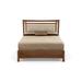 Copeland Furniture Monterey Solid Wood Bed Wood and /Upholstered/Polyester/Genuine Leather in Brown | 52 H x 64.25 W x 84 D in | Wayfair