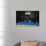 East Urban Home Kyiv Ukraine Skyline by Adrian Baldovino - Wrapped Canvas Graphic Art Print Canvas | 18 H x 26 W x 1.5 D in | Wayfair