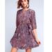 Anthropologie Dresses | Anthropologie Snake Print Dress With Tie Waist | Color: Pink/Purple | Size: S