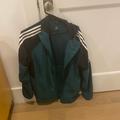 Adidas Jackets & Coats | Adidas Clima-Cool Windbreaker/Racing Jacket | Color: Black/Green | Size: M