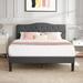 Trent Austin Design® Kempst 46.9" Steel Bed Frame Metal in Gray | 46.9 H x 56.2 W x 78 D in | Wayfair CB8A167CD7184503A5A4FA1D972BE438