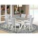 Greyleigh™ Laumann 7 - Piece Rubberwood Solid Wood Dining Set Wood/Upholstered in Gray/Brown | 30" H x 60" L x 36" W | Wayfair