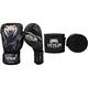 Venum Impact Boxhandschuhe Thai Boxen, Kick Boxing, Dunkel Tarnen/Sand, 14 oz & Erwachsene Bänder Kontact Handgelenk und Armschoner, Schwarz, 4m