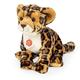 Teddy Hermann 90472 Leopard Sitting 10,6"/27 cm, Soft Toy, Plush Toy