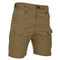 HARD LAND Men's 9.5 Inches Urban Tactical Shorts Waterproof Ripstop Teflon Elastic Waist Cargo Work Shorts Hiking Coyote Brown Size 32