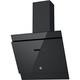 Hoover H-Hood 500 HDG6DCK3B 60cm Angled Chimney Cooker Hood, Boost function, Black glass