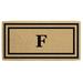 Winston Porter Fairlee Thin Double Picture Frame Heavy Duty Outdoor Door Mat Coir in White | 36" W x 72" L | Wayfair