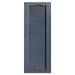 Alpha Shutters Cathedral Top Full-style Open Louver Shutters Pair Vinyl | 76 H x 18 W x 0.125 D in | Wayfair L218076610