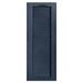 Alpha Shutters Cathedral Top Full-style Open Louver Shutters Pair Vinyl in Gray | 50 H x 18 W x 0.125 D in | Wayfair L218050049