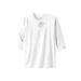 Plus Size Women's Gauze Lace-Up Shirt by KingSize in White (Size 6XL)