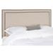 House of Hampton® Dominick Upholstered Panel Headboard Metal in Brown | 54.3 H x 55.9 W x 3.3 D in | Wayfair HOHN3787 27438871