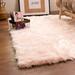 Pink 60 x 3 in Area Rug - Etta Avenue™ Dominick Soft Faux Sheepskin Fur Shag Fluffy Area Rug Faux Fur | 60 W x 3 D in | Wayfair
