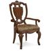 A.R.T. Old World Queen Anne Back Arm Chair Wood/Upholstered in Brown/Red | 43.86 H x 25.51 W x 25.51 D in | Wayfair 143203-2606K2