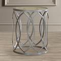 House of Hampton® Danjou Glass Top Metal Frame End Table Glass/Metal in Gray | 20.125 H x 16.25 W x 16.25 D in | Wayfair