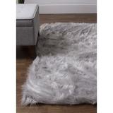 Gray 60 x 2.5 in Area Rug - Etta Avenue™ Dominick Faux Sheepskin Fur Shag Fluffy Area Rug Faux Fur | 60 W x 2.5 D in | Wayfair