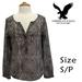 American Eagle Outfitters Tops | American Eagle Outfitters Snake Print Size S/P | Color: Black/Gray | Size: Sp