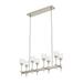 Alora Lighting Salita 35 Inch 8 Light Linear Suspension Light - LP314308PNRC