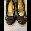 Coach Shoes | Coach Chestnuts/Khaki Matte Calf Chelsey Flats Sz7 | Color: Brown/Tan | Size: 7