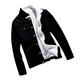 Lazzboy Women Denim Jacket Coat Teddy Fleece Lined Lapel Patchwork Casual Slim Fit Newchic Fashion Warm Short Cardigan Parka (M(10),Black)