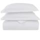 Pizuna Pure Combed Cotton Duvet Cover Set King Size White, 600 Thread Count 100% Long Staple Cotton King Size Duvet Cover 230x220cm, Sateen Quilt Cover with Button Closure (King Duvet Cover)