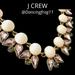 J. Crew Jewelry | J. Crew Pink Crystal Cream Bauble Necklace | Color: Cream/Gold/Pink/Tan | Size: Os