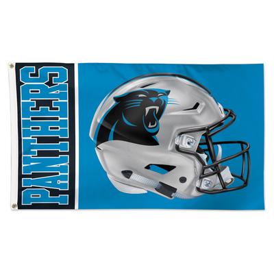 WinCraft Carolina Panthers 3' x 5' Helmet Deluxe Single-Sided Flag