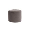 Pouf rond d'intérieur en velours onyx