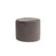 Pouf rond d'intérieur en velours onyx