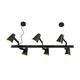 Suspension noire 6 lampes