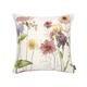 Coussin tapisserie giverny multi fleurs made in france blanc 48x48