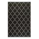 Tapis exterieur noir motif oriental gris 200x133