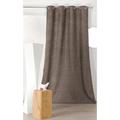 Rideau obscurcissant aspect laine chinée polyester marron 250 x 140