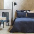 Housse de couette gaze de coton bleu nuit 240X220 CM