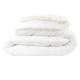 Couette blanche 550gr hiver en polyester blanc 220x240 cm