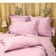 Parure housse de couette percale 200 fils en coton violet 200x200 cm